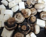A picture of step 1 of Mushroom Paneer Tandoor Tikka.
