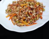 A picture of step 4 of Scrambled egg with veggies.