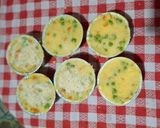 Foto del passaggio 5 della ricetta Tortini patata piselli e carota filanti