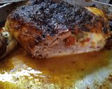 Foto del paso 7 de la receta: Pollo relleno de jamón, queso, morrón y aceitunas
