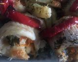 Foto del paso 8 de la receta: FILET DE MERLUZA🐠🐟(relleno al horno)🐠🐟