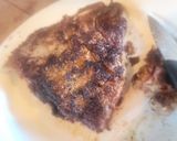 A picture of step 3 of T-Bone Steak on Toast w/Creamed Drip Sauce & Red Pepper +Parsley.