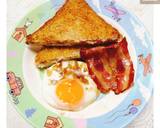 🍞🧀แซนวิชชีส+ไข่ดาวน้ำ+เบคอนทอด🍳🥓(Breakfast) วิธีทำสูตร 6 รูป