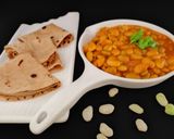A picture of step 4 of Lima beans sabji.
