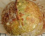 Foto langkah ke 20 dari resep Pandan Jinten Hitam Italian Herbs Cheese Sourdough Bread (Oven Tangkring).