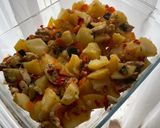 Glutén, tej, tojás, szójamentes Zöldséges csirke krumplival recept fázis 4 fotója