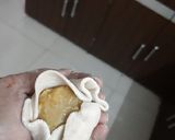 A picture of step 4 of Puran Poli.