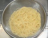 A picture of step 12 of Aiba’s Edamame Peperoncino Pasta with Dried Edamame.