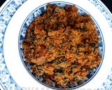 A picture of step 9 of Egusi soup.