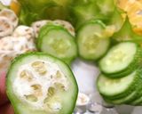 Hình bước làm 2 của món Mắm cá lóc chưng thịt ba chỉ