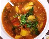 Hình bước làm 3 của món Ngao xào bơ tỏi + canh chua thịt băm