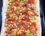 Foto langkah ke 8 dari resep Beef Corn Cheese Pizza 🍕.