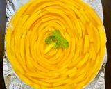 A picture of step 10 of No bake Mango Cheese Cake.