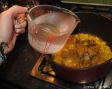 A picture of step 4 of Persian artichoke and celery stew.