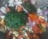 A picture of step 2 of Hadrabadi paneer.