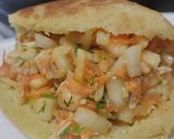 Foto del paso 4 de la receta: Pan de papa y queso relleno de ensalada de pollo🥙🥪🥯