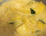 A picture of step 3 of Mambazha pulissery (Sour and Sweet Mango curry).
