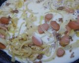 Foto langkah ke 5 dari resep Fettucini Carbonara.