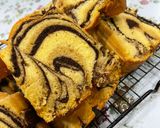 Foto langkah ke 6 dari resep Marmer cake / bolu macan putih telur.