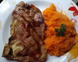 Foto del paso 4 de la receta: Costeleta con puré de calabaza