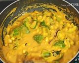 A picture of step 9 of Sweet Corn Capsicum Curry.