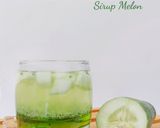 Foto langkah ke 2 dari resep 585. Es Timun Selasih Sirup Melon.