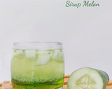 Foto langkah ke 2 dari resep 585. Es Timun Selasih Sirup Melon.