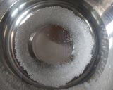 A picture of step 1 of Saffron cardamom shikanji.