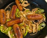 A picture of step 2 of Cacio e Pepe & Sausage.