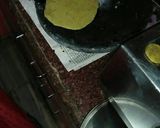 A picture of step 2 of Palak puri.