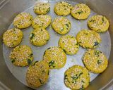 A picture of step 3 of Makai Bajri Ane Methi Na Vada.
