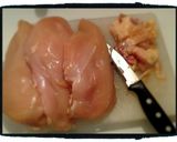 A picture of step 2 of Sticky Mustard Glazed Bacon wrapped Chicken.