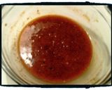 A picture of step 4 of Sticky Mustard Glazed Bacon wrapped Chicken.