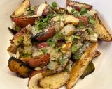 A picture of step 4 of Greek Lemon Roasted Potatoes.