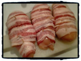 Sticky Mustard Glazed Bacon wrapped Chicken