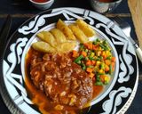 Foto langkah ke 9 dari resep Beef Sirloin Steak.