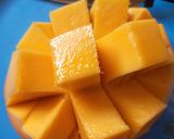A picture of step 1 of Mango sunrise.