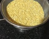 A picture of step 2 of Sindhi Style: 'Lal Math' or 'Lal Saag Dal'.
