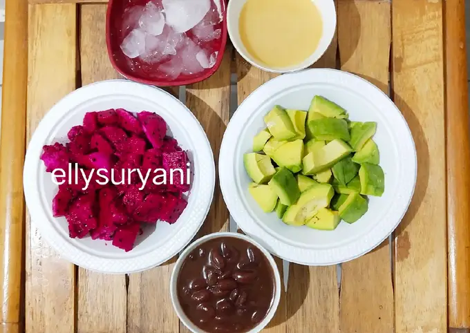 Langkah-langkah untuk membuat Cara membuat Es Kacang Merah Merona Ala Rumah Kami