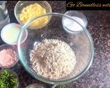 A picture of step 1 of Oats Maize Cheela.
