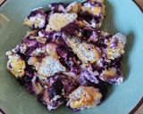 Áfonyás rakott császármorzsa (szénhidrát csökkentett) recept fázis 8 fotója