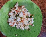 A picture of step 4 of Palak Paneer Paratha.