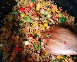 A picture of step 1 of Bulgur pilaf.