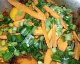 A picture of step 1 of Stir fry yam.