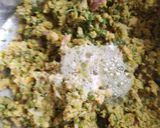 A picture of step 4 of Green sorghum fritters.