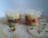 Foto langkah ke 1 dari resep [CookiesJunkie] Salad buah yogurt lychee drink.