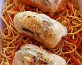 Foto del paso 12 de la receta: Pollo a la parmesana con noodles