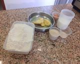 A picture of step 1 of Bread rolls.