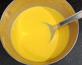A picture of step 2 of Kesar Custard Kulfi.