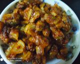 A picture of step 3 of Bitter gourd (karela) #veg green #golden apron.